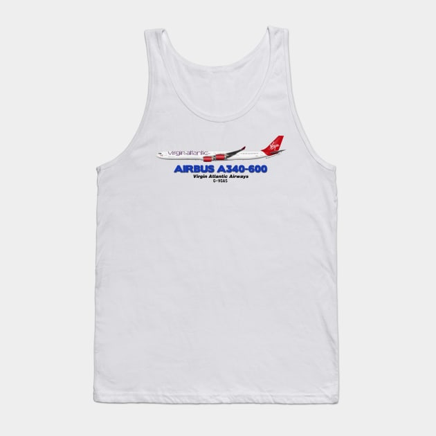 Airbus A340-600 - Virgin Atlantic Airways Tank Top by TheArtofFlying